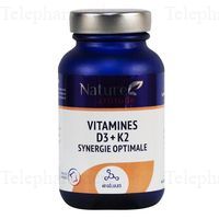 PHARM NATURE MICRONUTRITION Vitamines D3 + K2 Synergie Optimale 60 gélules