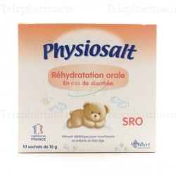 PHYSIOSALT Soluté de réhydratation orale pour bébé x10 sachets